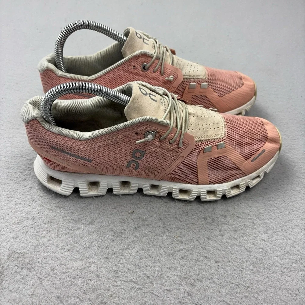 On Cloud Shoes Womens Size 7 Pink CloudTec Mesh Running Sneakers 59.98556